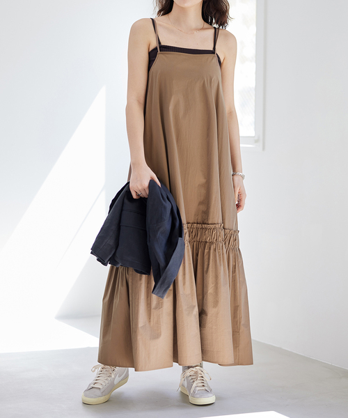 コンパクトトップキャミソールワンピース