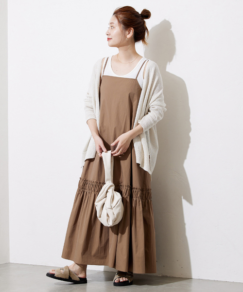 コンパクトトップキャミソールワンピース