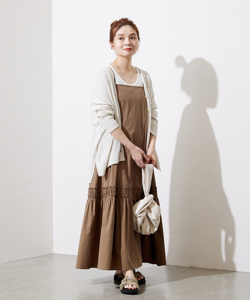 コンパクトトップキャミソールワンピース