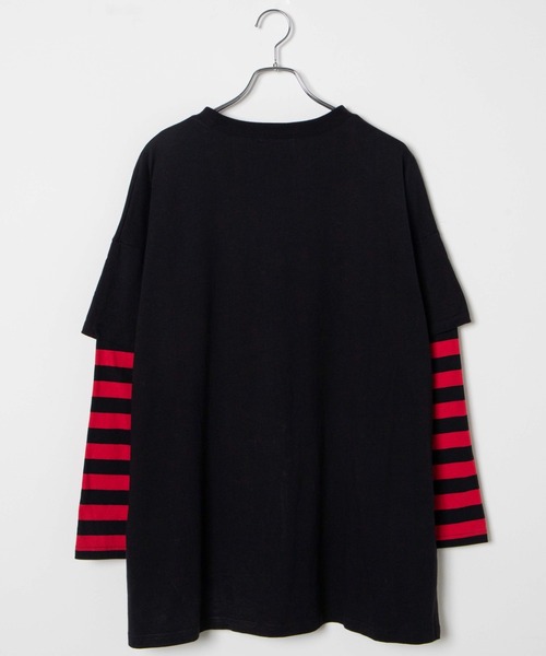WEGO（ウィゴー）の「WEGO/【一部店限定】フェイクレイヤードボーダーロンT（Tシャツ/カットソー・レディース・その他1/その他2/その他3・FREE）」の15枚目の写真