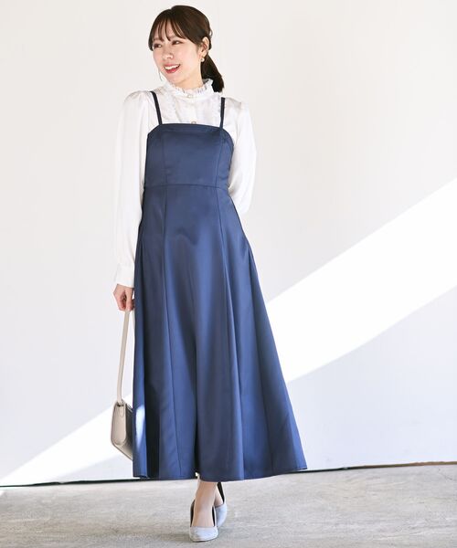 rps（アールピーエス）の「フレアーキャミワンピース（ワンピース・レディース・グレー/ライトカーキ/ブラック/ネイビー・フリー）」の19枚目の写真