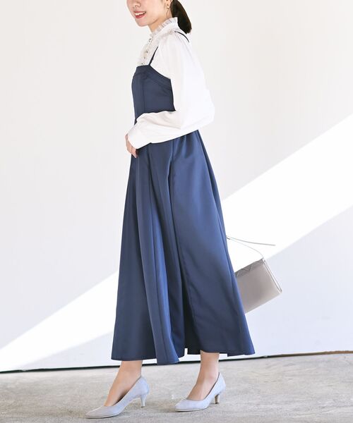 rps（アールピーエス）の「フレアーキャミワンピース（ワンピース・レディース・グレー/ライトカーキ/ブラック/ネイビー・フリー）」の18枚目の写真