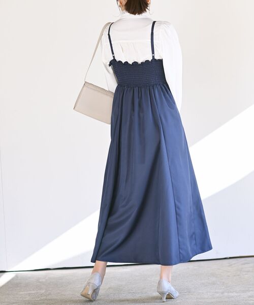 rps（アールピーエス）の「フレアーキャミワンピース（ワンピース・レディース・グレー/ライトカーキ/ブラック/ネイビー・フリー）」の17枚目の写真