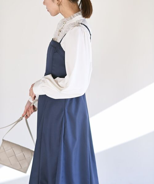 rps（アールピーエス）の「フレアーキャミワンピース（ワンピース・レディース・グレー/ライトカーキ/ブラック/ネイビー・フリー）」の14枚目の写真