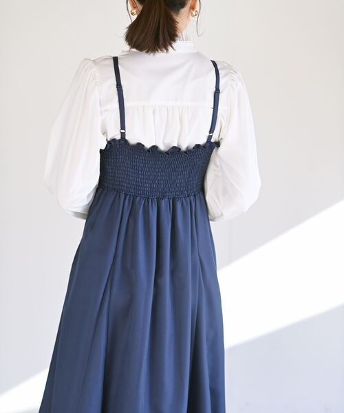 rps（アールピーエス）の「フレアーキャミワンピース（ワンピース・レディース・グレー/ライトカーキ/ブラック/ネイビー・フリー）」の13枚目の写真