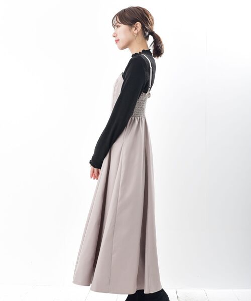 rps（アールピーエス）の「フレアーキャミワンピース（ワンピース・レディース・グレー/ライトカーキ/ブラック/ネイビー・フリー）」の10枚目の写真