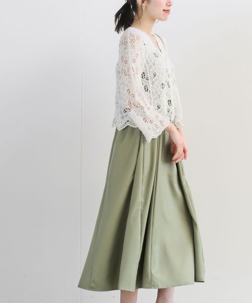 rps（アールピーエス）の「フレアーキャミワンピース（ワンピース・レディース・グレー/ライトカーキ/ブラック/ネイビー・フリー）」の7枚目の写真