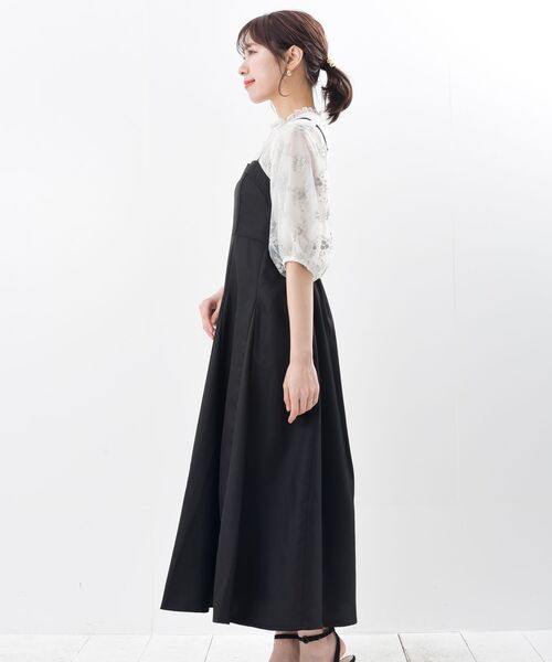 rps（アールピーエス）の「フレアーキャミワンピース（ワンピース・レディース・グレー/ライトカーキ/ブラック/ネイビー・フリー）」の6枚目の写真