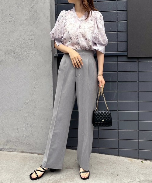 one after another NICE CLAUP(ワンアフターアナザーナイスクラップ)の「サイズあり/バックリボンカラフルスラックスパンツ(スラックス・レディース・杢グレー/ブラック/ライトピンク/ピンク/イエロー・SMALL/MEDIUM)」の21枚目の写真