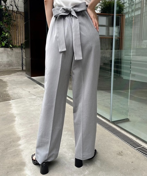 one after another NICE CLAUP(ワンアフターアナザーナイスクラップ)の「サイズあり/バックリボンカラフルスラックスパンツ(スラックス・レディース・杢グレー/ブラック/ライトピンク/ピンク/イエロー・SMALL/MEDIUM)」の22枚目の写真