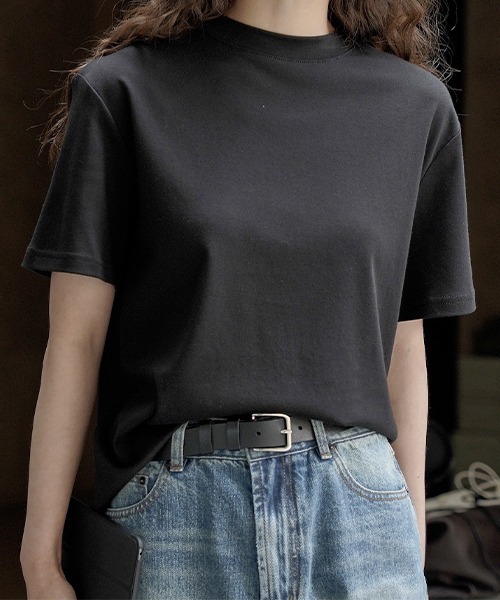 chuclla(チュクラ)の「コットン ルーズ クレリックTシャツ chw23s071(Tシャツ/カットソー・レディース・ブラック/ホワイト・M/S)」の16枚目の写真