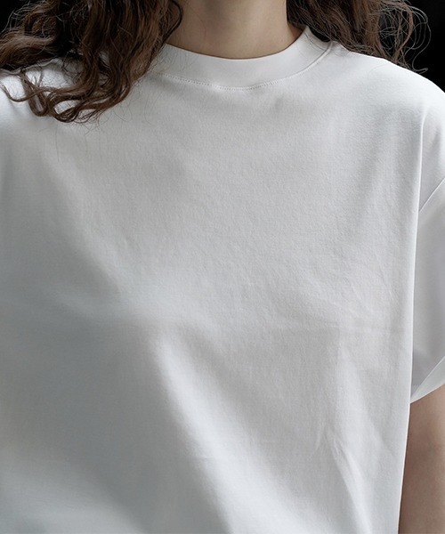 chuclla(チュクラ)の「コットン ルーズ クレリックTシャツ chw23s071(Tシャツ/カットソー・レディース・ブラック/ホワイト・M/S)」の14枚目の写真