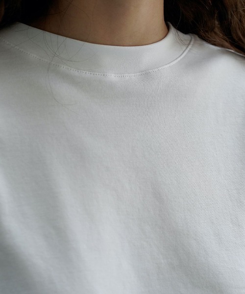 chuclla(チュクラ)の「コットン ルーズ クレリックTシャツ chw23s071(Tシャツ/カットソー・レディース・ブラック/ホワイト・M/S)」の21枚目の写真