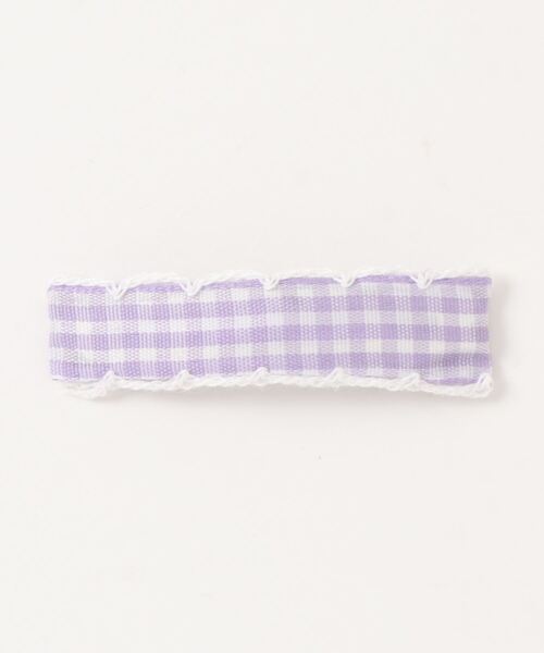 bibmilk（ビブミルク）の「BIBMILK GINGHAM TAPE SLEEP PIN 6cm（ヘアピン・キッズ・ブラック/ライラック系/オレンジ/ブルー/レッド/グリーン/ピンク/イエロー・ONE SIZE）」の6枚目の写真