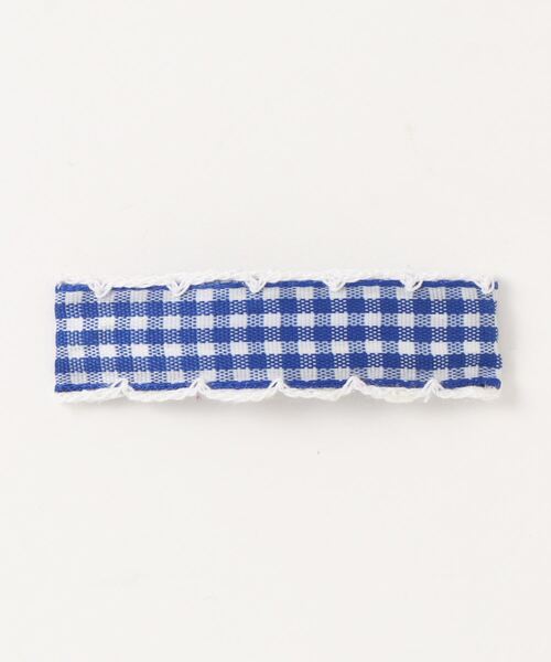 bibmilk（ビブミルク）の「BIBMILK GINGHAM TAPE SLEEP PIN 6cm（ヘアピン・キッズ・ブラック/ライラック系/オレンジ/ブルー/レッド/グリーン/ピンク/イエロー・ONE SIZE）」の5枚目の写真