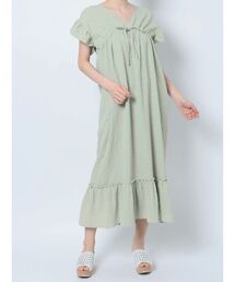 merry jenny | flower ribbonギャザーワンピース(ワンピース)