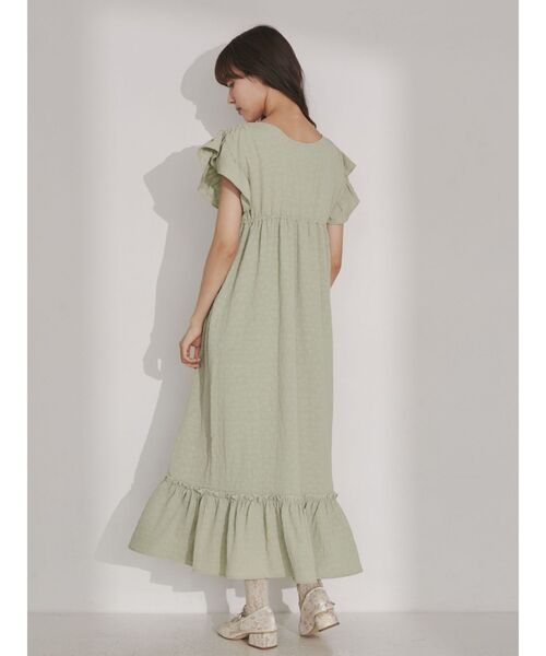 merry jenny（メリージェニー）の「flower ribbonギャザーワンピース（ワンピース・レディース・オフホワイト/ブラック/ミント・FREE）」の13枚目の写真