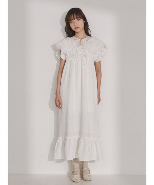 merry jenny（メリージェニー）の「flower ribbonギャザーワンピース