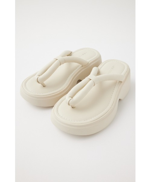 MOUSSY（マウジー）の「PLATFORM THONG SANDAL（サンダル・レディース・ホワイト/ブラック・SMALL/MEDIUM/LARGE）」の4枚目の写真