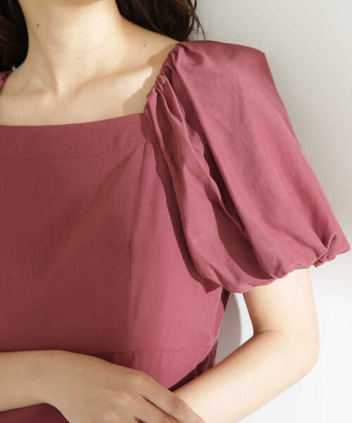 NATURAL BEAUTY BASIC（ナチュラルビューティーベーシック）の「◇バックシャンティアードワンピース（ワンピース・レディース・ピンク/チャコールグレー・SMALL/MEDIUM）」の19枚目の写真