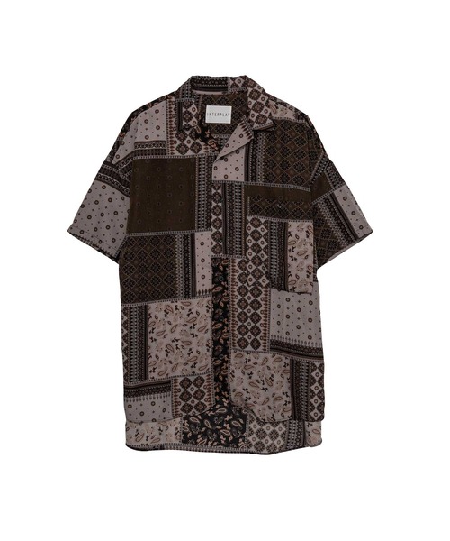 INTERPLAY（インタープレイ）の「【INTERPLAY】オープンカラー 半袖 オーバーサイズ シャツ【2】（シャツ/ブラウス・メンズ・ライトブルー/ブラック/ブラック系その他2/ブルー系その他2/ブラック系その他/ブルー/ピンク/ホワイト系その他/ホワイト/グリーン系その他/ブルー系その他/その他19/その他7/その他11/その他14/その他12/その他15/その他20/その他8/その他17/その他2/その他6/その他9/その他13/その他4/その他5/その他16/その他1/その他10/その他18/その他3・FREE）」の13枚目の写真