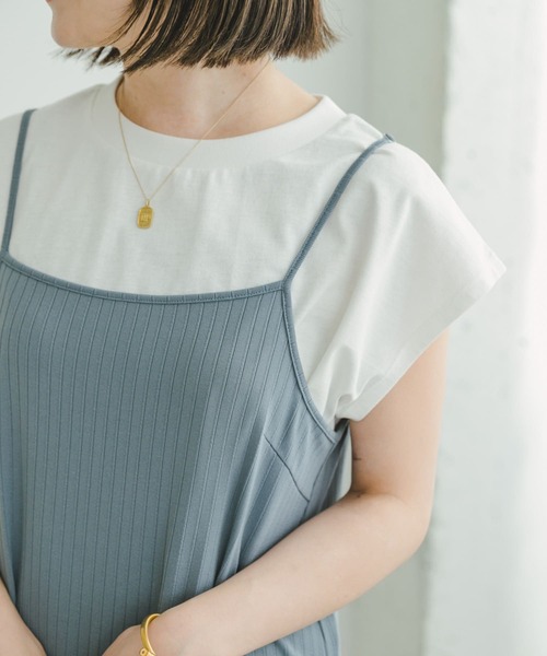 ITEMS URBANRESEARCH（アイテムズ アーバンリサーチ）の「リブキャミソールワンピース（ワンピース・レディース・ブルー/ブラック・FREE）」の17枚目の写真