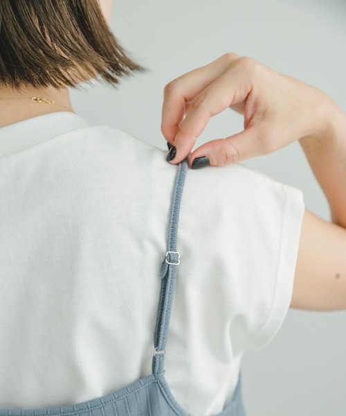 ITEMS URBANRESEARCH（アイテムズ アーバンリサーチ）の「リブキャミソールワンピース（ワンピース・レディース・ブルー/ブラック・FREE）」の18枚目の写真