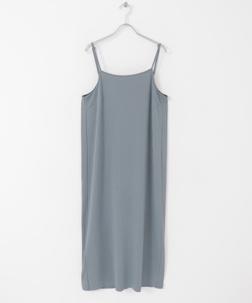 ITEMS URBANRESEARCH（アイテムズ アーバンリサーチ）の「リブキャミソールワンピース（ワンピース・レディース・ブルー/ブラック・FREE）」の21枚目の写真