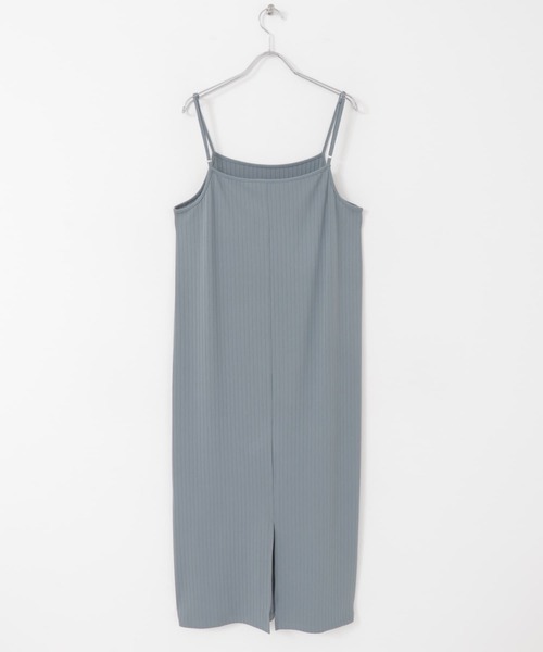 ITEMS URBANRESEARCH（アイテムズ アーバンリサーチ）の「リブキャミソールワンピース（ワンピース・レディース・ブルー/ブラック・FREE）」の22枚目の写真