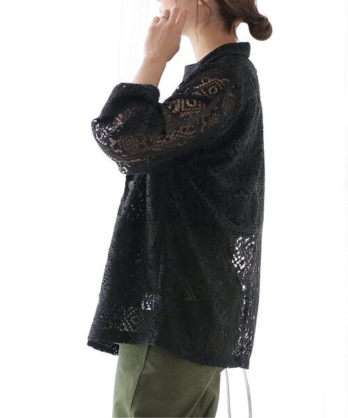 frames RAY CASSIN（フレームスレイカズン）の「レーステーラードジャケット（テーラードジャケット・レディース・キナリ/オフホワイト/ブラック・FREE）」の5枚目の写真