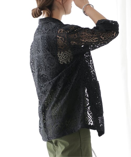 frames RAY CASSIN（フレームスレイカズン）の「レーステーラードジャケット（テーラードジャケット・レディース・キナリ/オフホワイト/ブラック・FREE）」の6枚目の写真