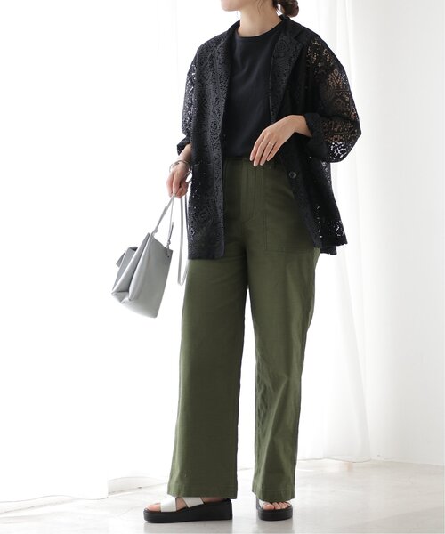 frames RAY CASSIN（フレームスレイカズン）の「レーステーラードジャケット（テーラードジャケット・レディース・キナリ/オフホワイト/ブラック・FREE）」の8枚目の写真