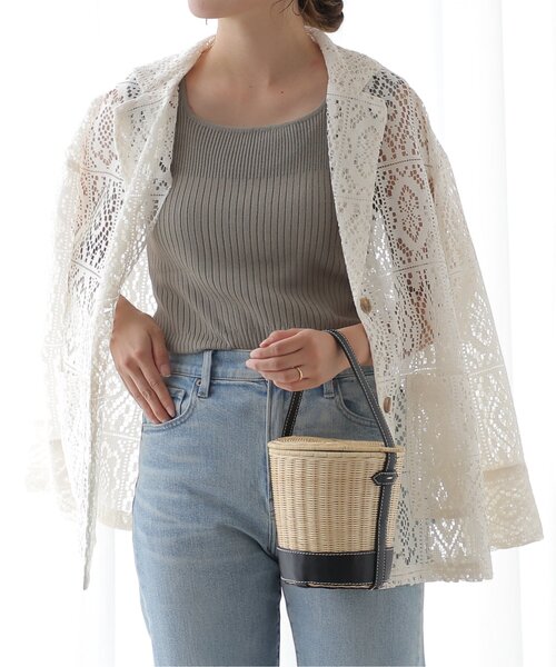 frames RAY CASSIN（フレームスレイカズン）の「レーステーラードジャケット（テーラードジャケット・レディース・キナリ/オフホワイト/ブラック・FREE）」の11枚目の写真