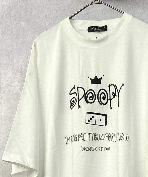 En serio TOKYO（エンソリオトーキョー）の「レタリングドミノ　ビッグシルエット TEE（Tシャツ/カットソー・メンズ・ブラック/ホワイト・L/M）」の5枚目の写真