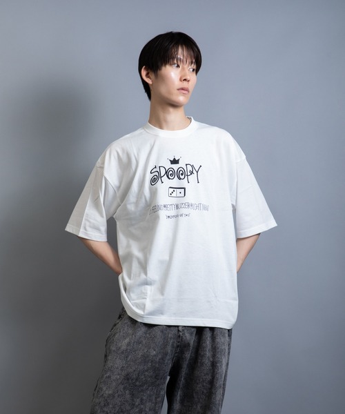 En serio TOKYO（エンソリオトーキョー）の「レタリングドミノ　ビッグシルエット TEE（Tシャツ/カットソー・メンズ・ブラック/ホワイト・L/M）」の11枚目の写真