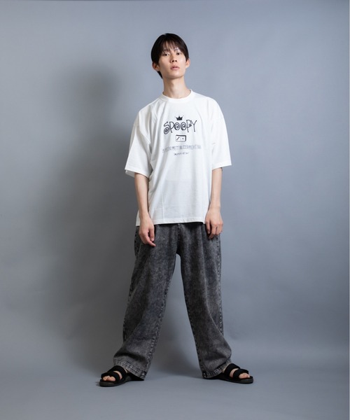 En serio TOKYO（エンソリオトーキョー）の「レタリングドミノ　ビッグシルエット TEE（Tシャツ/カットソー・メンズ・ブラック/ホワイト・L/M）」の9枚目の写真