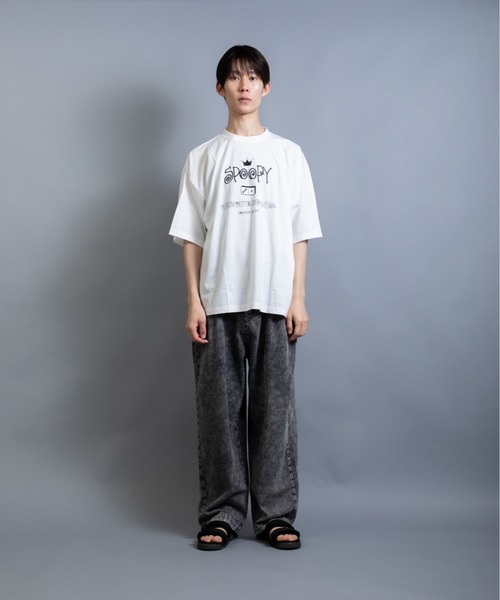 En serio TOKYO（エンソリオトーキョー）の「レタリングドミノ　ビッグシルエット TEE（Tシャツ/カットソー・メンズ・ブラック/ホワイト・L/M）」の12枚目の写真