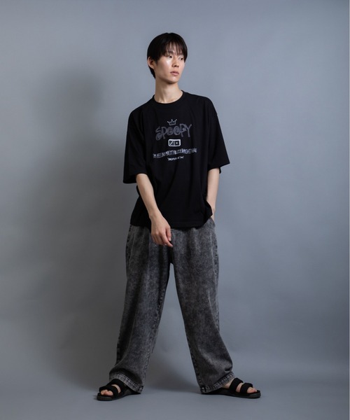 En serio TOKYO（エンソリオトーキョー）の「レタリングドミノ　ビッグシルエット TEE（Tシャツ/カットソー・メンズ・ブラック/ホワイト・L/M）」の15枚目の写真