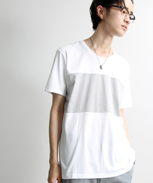 WEGO | WEGO/バー切替Tシャツ(Tシャツ/カットソー)