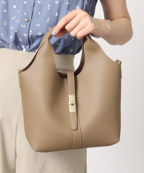 grove(グローブ)の「◆ベルトクリテ2WAYトート(トートバッグ・レディース・ライトグレー/グレー/ブラック/レモンイエロー・00)」の3枚目の写真