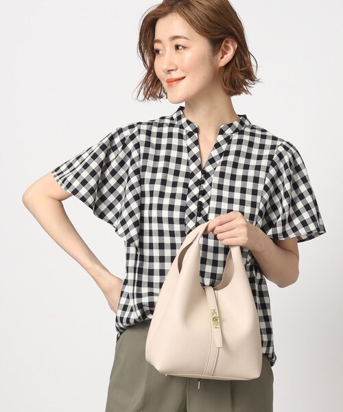 grove(グローブ)の「◆ベルトクリテ2WAYトート(トートバッグ・レディース・ライトグレー/グレー/ブラック/レモンイエロー・00)」の6枚目の写真