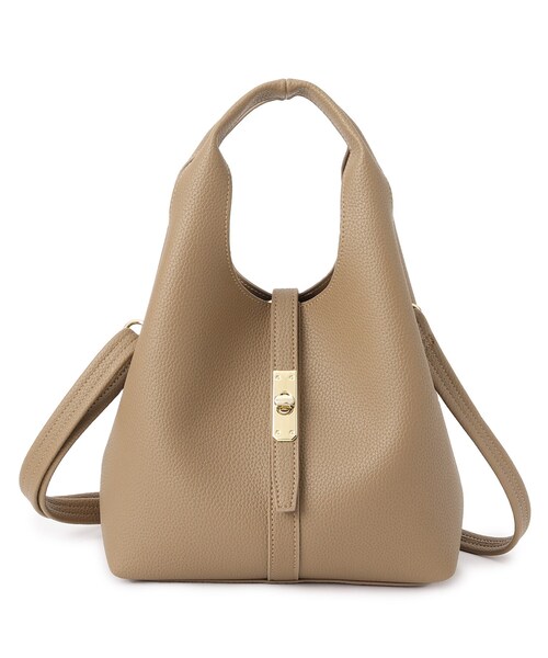 grove(グローブ)の「◆ベルトクリテ2WAYトート(トートバッグ・レディース・ライトグレー/グレー/ブラック/レモンイエロー・00)」の8枚目の写真