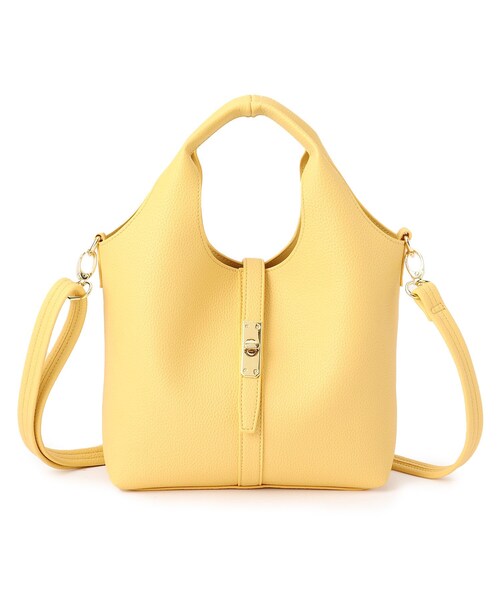 grove(グローブ)の「◆ベルトクリテ2WAYトート(トートバッグ・レディース・ライトグレー/グレー/ブラック/レモンイエロー・00)」の15枚目の写真