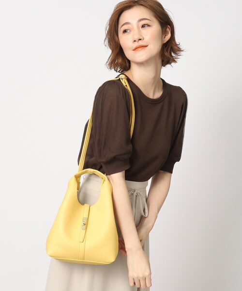 grove(グローブ)の「◆ベルトクリテ2WAYトート(トートバッグ・レディース・ライトグレー/グレー/ブラック/レモンイエロー・00)」の18枚目の写真