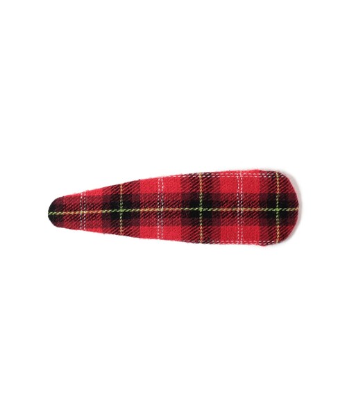 BEAMS BOY（ビームスボーイ）の「BEAMS BOY / チェック柄 スリーピン（ヘアピン・レディース・オレンジ/グリーン/ブルー/レッド・ONE SIZE）」の4枚目の写真