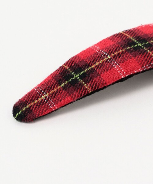 BEAMS BOY（ビームスボーイ）の「BEAMS BOY / チェック柄 スリーピン（ヘアピン・レディース・オレンジ/グリーン/ブルー/レッド・ONE SIZE）」の8枚目の写真