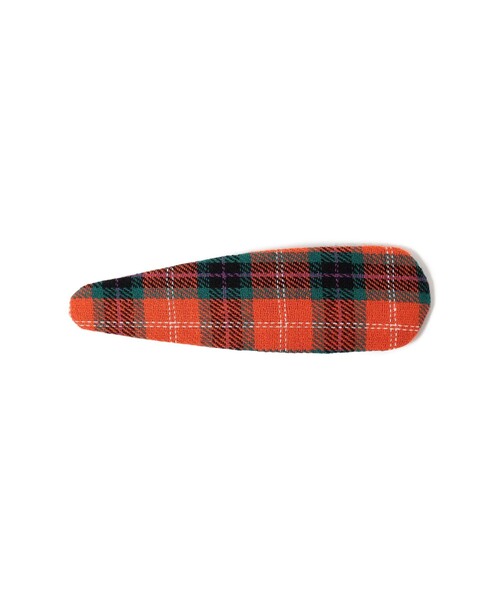 BEAMS BOY（ビームスボーイ）の「BEAMS BOY / チェック柄 スリーピン（ヘアピン・レディース・オレンジ/グリーン/ブルー/レッド・ONE SIZE）」の9枚目の写真