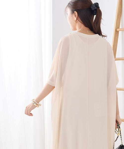 シアードルマンレイヤード半袖Tシャツワンピース