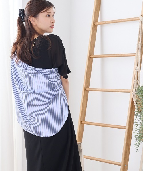 シアードルマンレイヤード半袖Tシャツワンピース