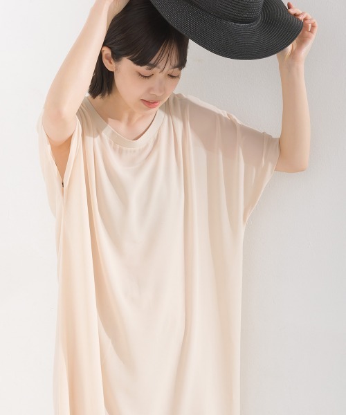 セール】シアードルマンレイヤード半袖Tシャツワンピース